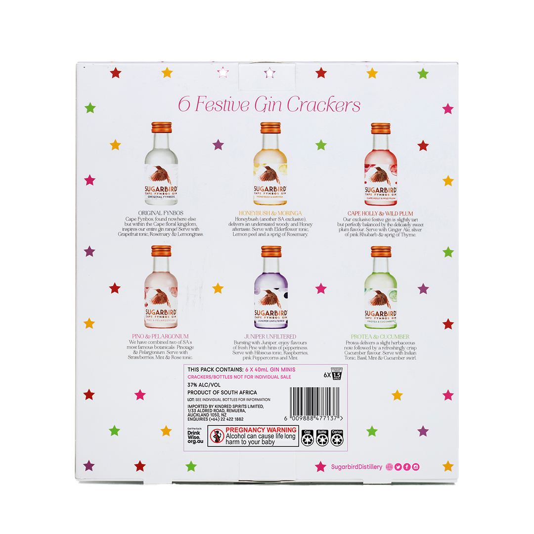 Sugarbird Festive Gin Crackers